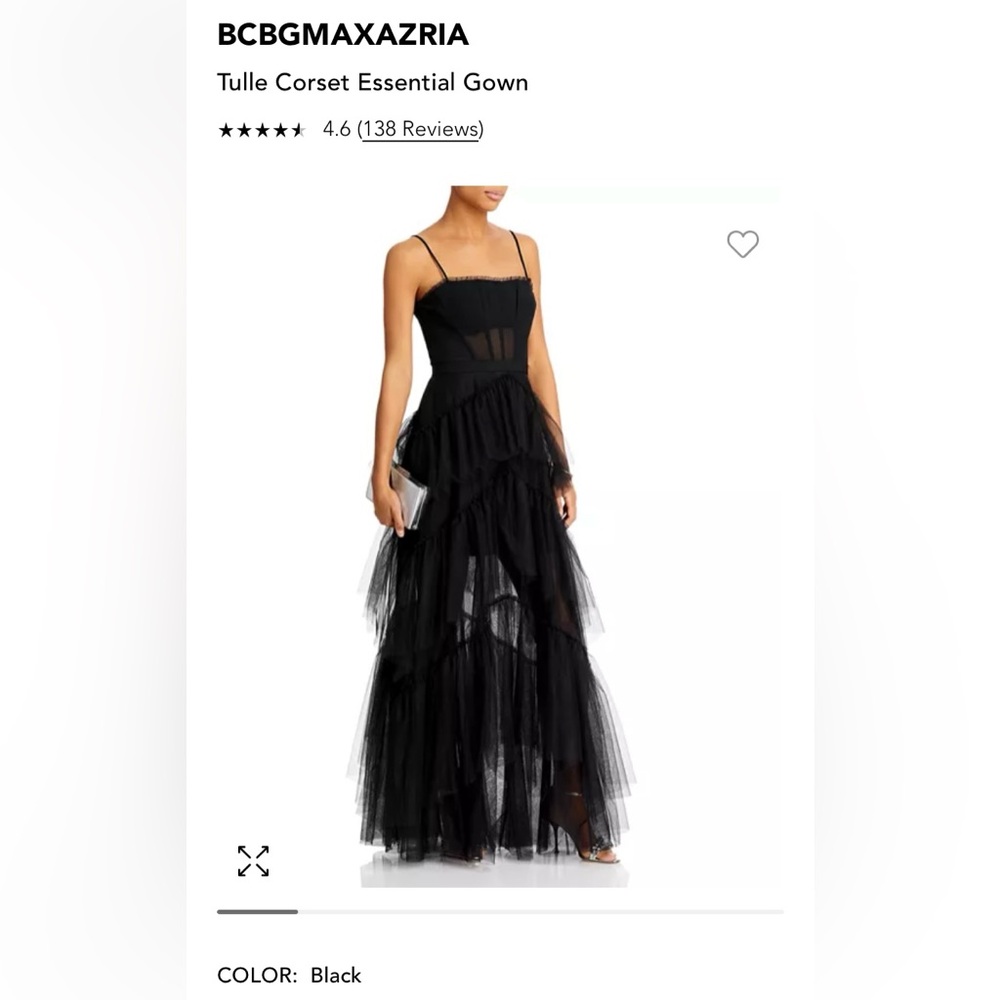 COPY - BCBGMAXAZRIA Tulle Corset Essential Gown !